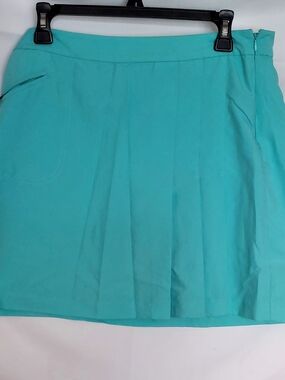 Izod Aqua Pleated A-Line Skirt